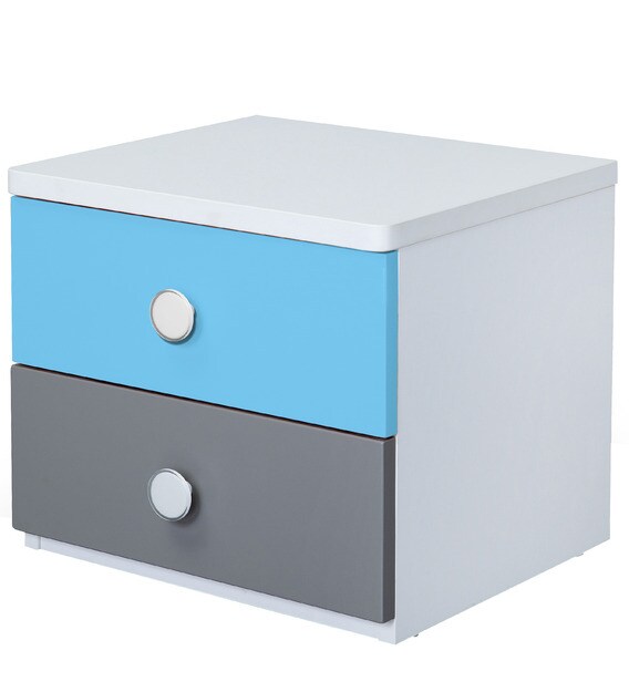 Buy Solo Bed Side Table In Blue Grey And White Colour By Alex Daisy Online Kids Bedside Tables Kids Furniture Kids Furniture Pepperfry Product