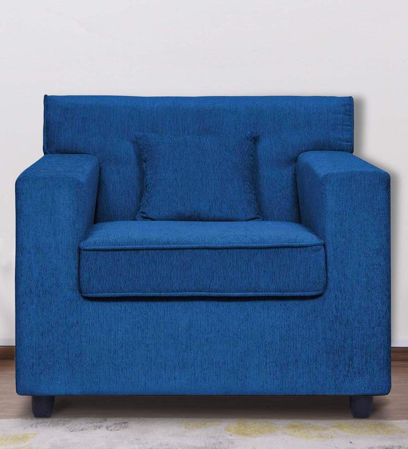 Buy Solitaire One Seater Sofa in Navy Colour by Stoa Paris Online 1