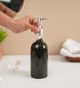 Black Ceramic Rounded Soap Dispenser