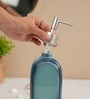 Sky Blue Ceramic Round Plain Soap Dispenser