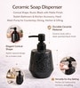 Black Ceramic Rounded Soap Dispenser
