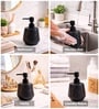 Black Ceramic Rounded Soap Dispenser