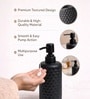 Black Plastic Diamond Cut 250 Ml Soap Dispenser