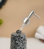 Black And White Ceramic Rounded Soap Dispenser