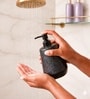 Black Ceramic Rounded Soap Dispenser