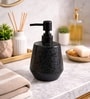 Black Ceramic Rounded Soap Dispenser