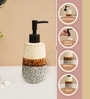 Multicolor Ceramic Oblong Wave Soap Dispenser