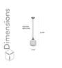 Sober Single Light Ceiling Pendant Light in Brushed Brass Finish With White Glass Shade