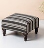 Bohemian Fabric Seating Stools in Black & White Color