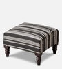 Bohemian Fabric Seating Stools in Black & White Color