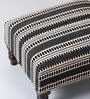 Bohemian Fabric Seating Stools in Black & White Color