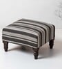 Bohemian Fabric Seating Stools in Black & White Color