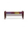 Sofia Solid Wood Bench in Red And Pink Colour