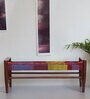 Sofia Solid Wood Bench in Red And Pink Colour