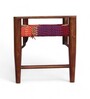Sofia Solid Wood Bench in Red And Pink Colour