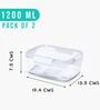 SoFresh Rectangular Containers 1200ML (2pcs Set)