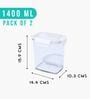 SoFresh Rectangular Containers 1400ML (2pcs Set)