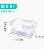 SoFresh Rectangular Containers 800ML (2pcs Set)