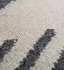 Charcoal Slate Abstract Wool & Viscose 8X5 Feet Handmade Carpet