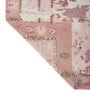 Soft Abstract Distressed Floral Rug 6X9 ft| Medium Rose & Wasabi Carpet Dhurrie