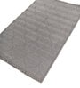 Grey And Blue Abstract Polyester 4X6 Feet Machine Made Carpet
