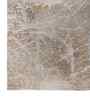 White And Brown Traditional Polyester 5.5X7 Feet Machine Made Carpet