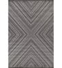 Grey And Blue Traditional Polyester 5X7 Feet Machine Made Carpet
