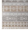 White Traditional Polyester 5X7 Feet Machine Made Carpet