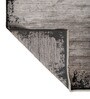 Grey And Black Abstract Polyester 6.5X9 Feet Machine Made Carpet
