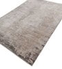 Beige And Brown Abstract Polyester 6.5X9 Feet Machine Made Carpet