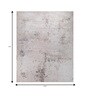 Soft Abstract Rug 9'6X13 ft| Glacier Gray & Ink Blue Carpet