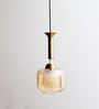 Soft Amber Glass Hanging Lamp