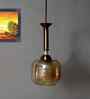 Soft Amber Glass Hanging Lamp