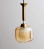 Soft Amber Glass Hanging Lamp