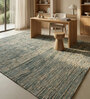 Soft Argyle Rug 5'6X7'6 ft| Treetop & Natural Carpet Dhurrie