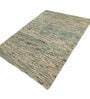 Soft Argyle Rug 5'6X7'6 ft| Treetop & Natural Carpet Dhurrie