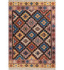 Soft Argyle Rug 5X8 ft| Natural Brown & Yellow flash Carpet Dhurrie