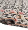 Soft Argyle Rug 5X8 ft| White & Ebony Carpet Dhurrie