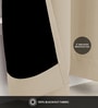 Soft Beige Blackout Polyester Polyester Curtains for Door Pack of 2