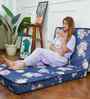 Soft Bounce Tri-Fold 4 Inch (78X30) In Blue Colour Single Folding Mattress
