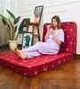 Soft Bounce Tri-Fold 4 Inch Foam (72x30) In Maroon Colour Single Folding Mattress
