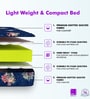 Soft Bounce Tri-Fold 4 Inch Foam (72x35) In Maroon Colour Single Folding Mattress