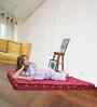 Soft Bounce Tri-Fold 4 Inch Foam (72x35) In Maroon Colour Single Folding Mattress