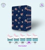 Soft Bounce Tri-Fold 4 Inch Foam (78x48) In Maroon Colour Queen Folding Mattress