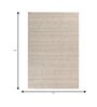 Soft Braided Rug 5X8'6 ft| Wisteria & White Carpet Dhurrie