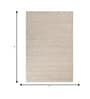 Soft Braided Rug 5X8 ft| Beige & White Carpet Dhurrie