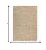 Soft Braided Rug 5X8 ft| Tan Carpet Dhurrie