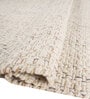 Soft Braided Rug 5X8 ft| White & Beige Carpet Dhurrie