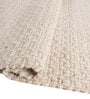Soft Braided Rug 5X8 ft| White Carpet Dhurrie