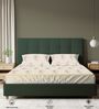 Soft Brown Floral 200 TC Cotton Single Bedsheet with 1 Pillow Cover